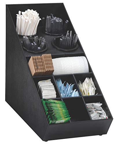 Dispense-Rite SWCH-1BT Countertop Flatware and Condiment Organizer