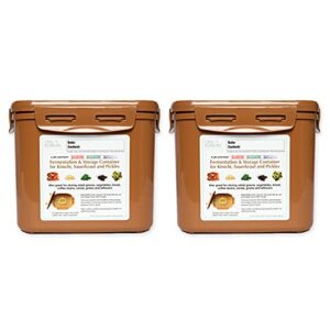 authentic crazy korean cooking kimchi container 0.9 gal (3.4l) 2 pack