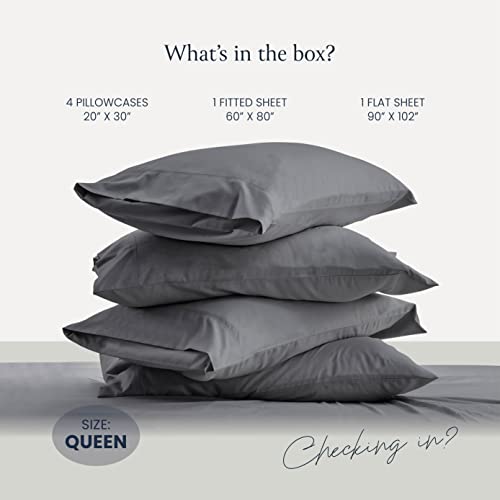 BELADOR Silky Soft Queen Sheet Set - Luxury 6 Piece Bed Sheets for Queen Size Bed, Secure-Fit Deep Pocket Sheets with Elastic, Breathable Hotel Sheets and Pillowcase Set, Wrinkle Free Oeko-Tex Sheets