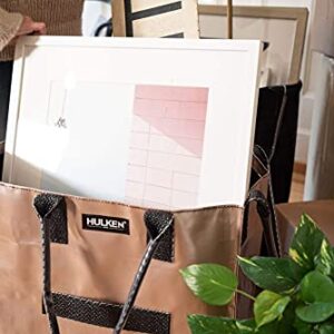 HULKEN - (Medium, Rose Gold Reusable Grocery Bag On Wheels, Shopping Trolley, Lightweight, Carries Up To 66 lb, Folds Flat, Unbreakable Handles