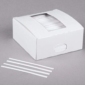 oasis supply, 2000 piece 4″ laminated paper twist ties, bulk with dispenser box (white)