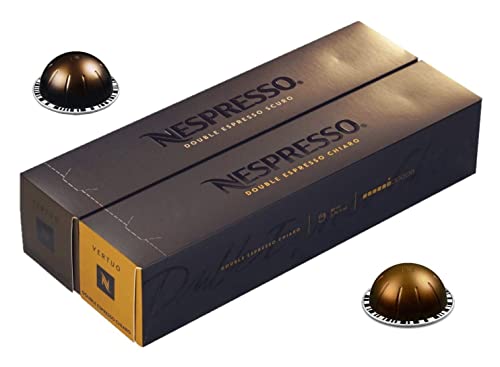 [European Version] Nespresso VertuoLine Double Espresso (2.7 ounce) Variety, Chiaro and Scuro, 20 Capsules