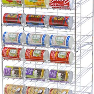 SimpleHouseware Stackable Can Rack Organizer, Chrome