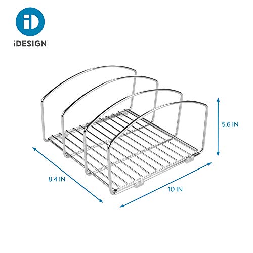 iDesign Classico Kitchen Cookware Organizer for Cutting Boards and Cookie/Baking Sheets - Chrome 8.5" x 10" x 5.75"