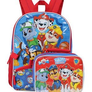 Nickelodeon Boys' Paw Patrol Backpack with Lunch (Light Blue/Red)