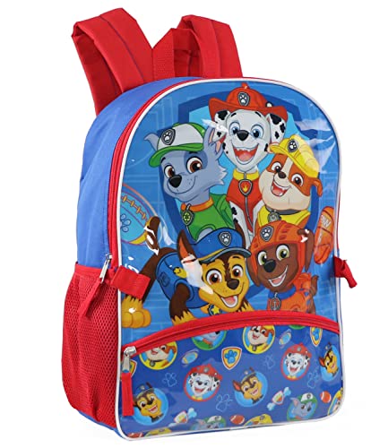 Nickelodeon Boys' Paw Patrol Backpack with Lunch (Light Blue/Red)