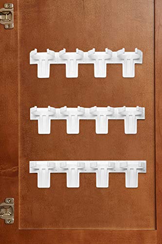 Bellemain Spice Gripper Clip Strips for Plastic Jars - Set of 3, Holds 12 Jars