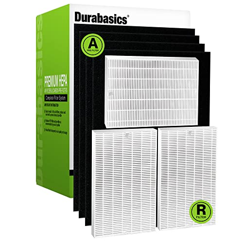 Durabasics 3 HEPA Filter Set for HPA300 Honeywell Air Purifier Filters & Honeywell HPA300 - For Honeywell Air Purifier Filter Replacement HPA300 - Replacements for Honeywell Filter R & HPA300 Filter