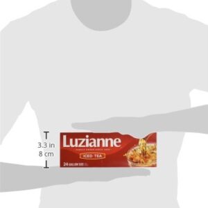 Luzianne Iced Tea Bags, Gallon Size, Unsweetened, 24 Count Box, Specially Blended For Iced Tea, Clear & Refreshing Home Brewed Southern Iced Tea