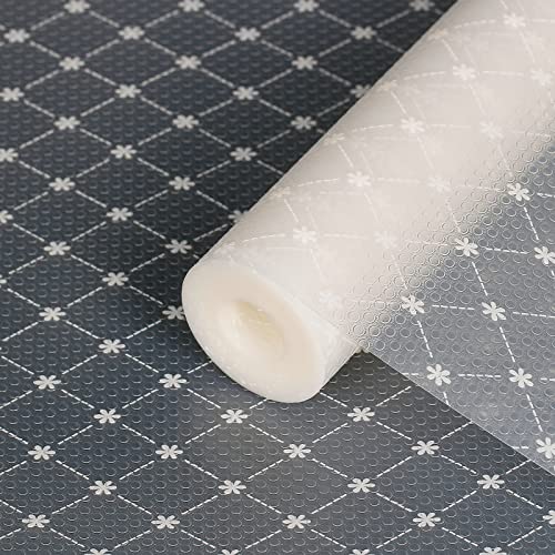 Cooyes Shelf Liner and Drawer Liner,EVA Non-Adhesive Non-Slip Washable Cabinet Liner Refrigerator Liners,for Cupboard,Kitchen,Bathroom,Table Place Mats,Desks Liner