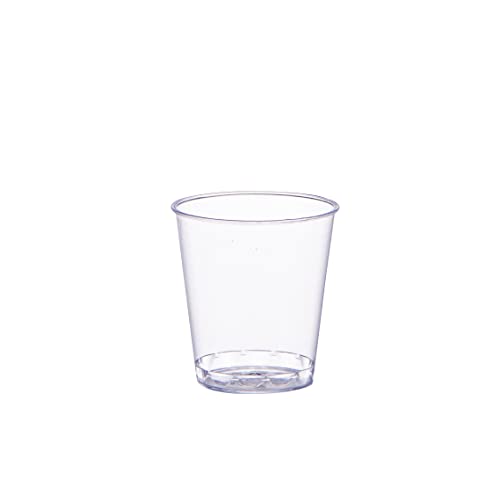 Comfy Package Clear Hard Plastic Shot Glasses [1 oz. - 100 Count] Disposable Shot Cups