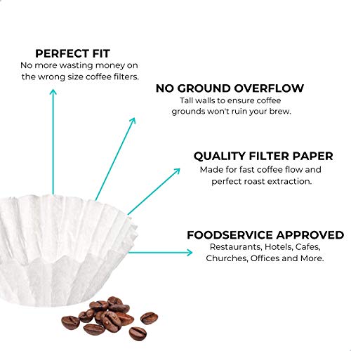 Coffee Filters, 8/12-Cup Size, 300/Pack