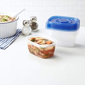 GladWare Soup & Salad Food Storage Containers for Everyday Use | Medium Rectangle Containers for Food Storage | Containers Hold up to 24 Oz(Pack of 5)