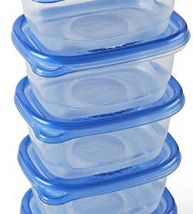 GladWare Soup & Salad Food Storage Containers for Everyday Use | Medium Rectangle Containers for Food Storage | Containers Hold up to 24 Oz(Pack of 5)