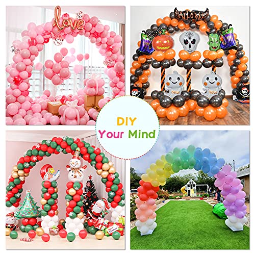 Pondpm Balloon Arch Kit - 9Ft Tall & 10Ft Wide Adjustable Balloon Stand, Balloons Garland Arch for Birthday Wedding Graduation Party Decoration