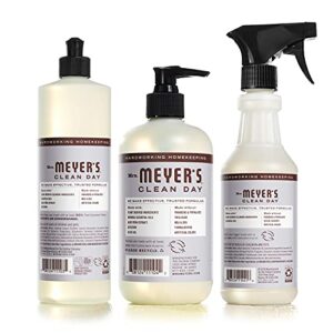 Mrs. Meyer's Kitchen Essentials Set, Includes: Hand Soap, Dish Soap, and All Purpose Cleaner, Lavender, 3 Count Pack