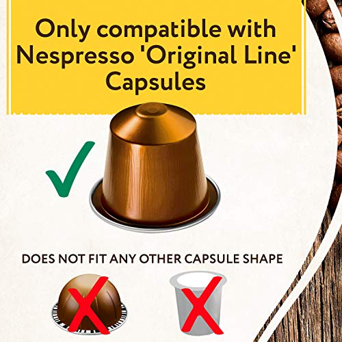 Stainless Steel Capsule Holder For Nespresso Pods, Vertically or Horizontally Mounted on Walls or Under Cabinets, 16"L x 8.6"W (41cm x 22 cm) Original Line Nespresso compatible Storage Holds 44