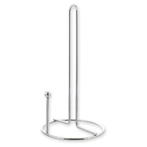 Countertop Paper Towel Holder for Kitchen, Stainless Steel Holder for Modern Home Décor (6 x 12 In)