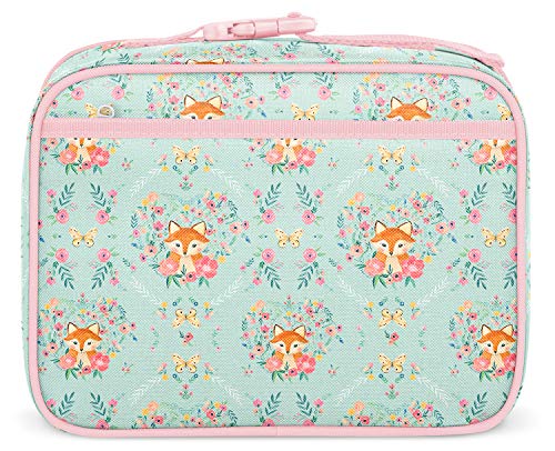 Simple Modern Kids Lunch Box for Toddler | Reusable Insulated Bag for Girls, Boys Meal Containers for School | Hadley Collection | Fox and the Flower