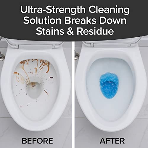 Mer-Maid Automatic Toilet Bowl Cleaner, AS-SEEN-ON-TV, Cleans, Freshens, and Deodorizes with Every Flush, Lasts Up to 3 Months, Ultra-Strength Concentrated Formula, Just Drop It in Your Tank, 4 In, Blue