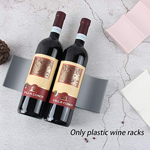 European Style Wine Rack, Modern Wave Shape Anti Slip Table Top Home Fridge Shelf, Wine Rack Countertops Display Stand Kitchen Storage Can Bottle Holder(Milky White,Size:1pc)