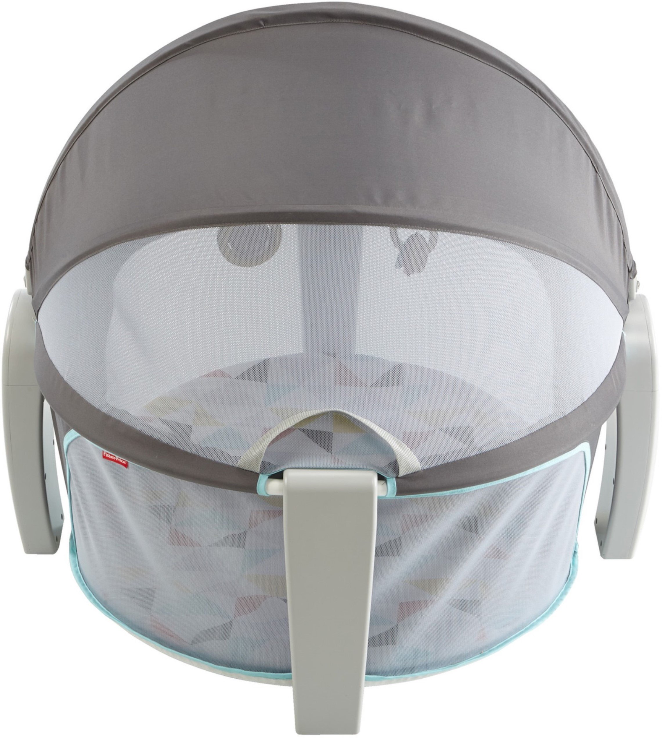 Fisher-Price Portable Bassinet and Travel-Play Area with Baby Toys, Indoor and Outdoor Use, On-the-Go Baby Dome, Windmill