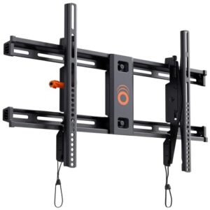 echogear wall mount tv bracket for tvs up to 90″ – low profile design tilts to eliminate glare – includes drilling template & can be leveled after install – ul listed for safety