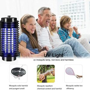 Bug Zapper, Electric Fly Swatter, Mosquito Zapper Outdoor/Indoor, 4200V 20W Waterproof Fly Zapper Mosquito Trap, Mosquito Killer for Home, Patio, Back (Black)