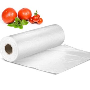 12″ x 16″ plastic produce bag on a roll, bread and grocery clear bag, 350 bags/roll
