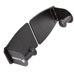 oemtools 24952 black magnetic paper towel holder, two pieces can be adjusted to fit any size paper towel roll, powerful magnets mount to any metal surface