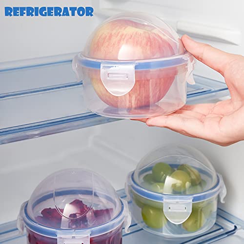 2 Pack Onion Storage Container and Tomato Lemon Apple Produce Saver Holder, Portable Fruit and Vegetable Food Storage Keeper Containers for Fridge