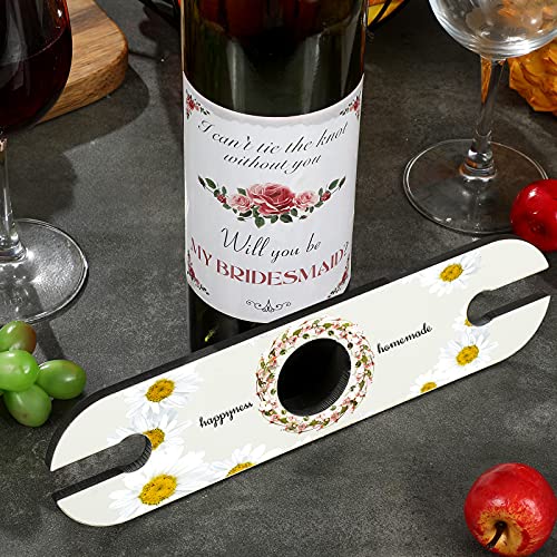 Jetec Wine Glass Holder Sublimation Blank Glass Holder Under Cabinet Stemware Wine Glass Holder Glasses Storage Holder DIY Picture Sublimation MDF Blanks for Couple Lovers Friends (2)