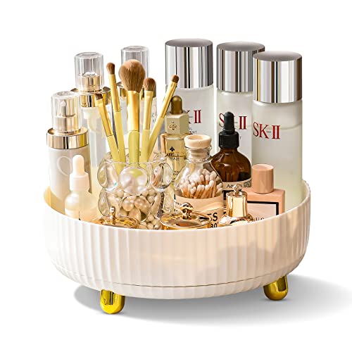 Lazy Susan Turntable, Makeup Perfume Organizer, 360 Degree Rotating Lazy Susan Organizer, Perfume Tray for Dresser, Makeup Organizers and Storage, Countertop Organizer for Cosmetic, Lotions Display