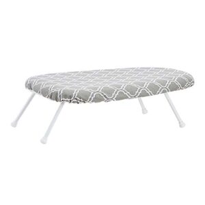 amazon basics tabletop ironing board with folding legs – trellis removable cover