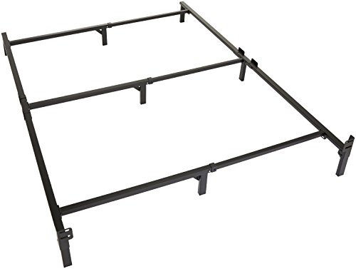 Amazon Basics Metal Bed Frame, 9-Leg Base for Box Spring and Mattress - Queen, 79.5 x 60-Inches, Tool-Free Easy Assembly