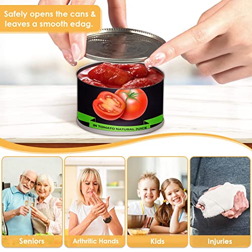 Electric Can Opener, Open Your Cans with A Simple Push of Button, Automatic Can Opener Smooth Edge, Electric Can Openers for Kitchen Arthritis and Seniors, Best Kitchen Gadget for Almost Size Can