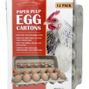 Pecking Order Paper Pulp Egg Cartons - 12 Pack