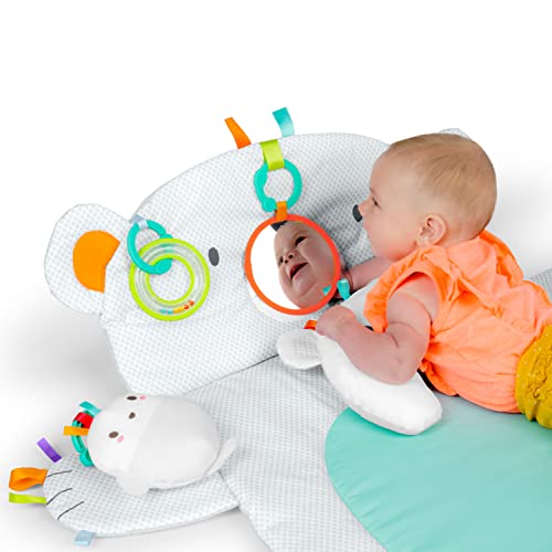 Bright Starts Tummy Time Prop & Play Activity Mat - Polar Bear, Ages Newborn +, 1 Count (Pack of 1)