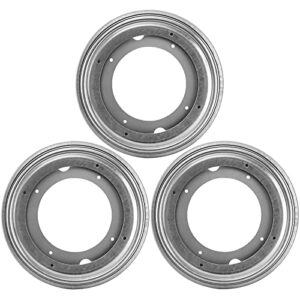 Fasmov 8 inches Lazy Susan 5/16 Thick Turntable Bearings with 6 Rubber Pads, Pack of 3