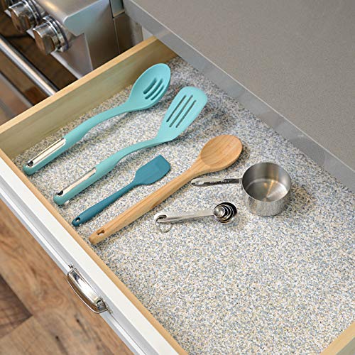 Con-Tact Brand Creative Covering Self-Adhesive Vinyl Drawer and Shelf Liner, 18'' x 9', Granite