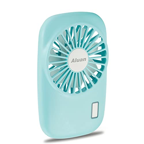 Aluan Handheld Fan Mini Fan Powerful Small Personal Portable Fan Speed Adjustable USB Rechargeable Eyelash Fan for Kids Girls Woman Man Home Office Outdoor Travel