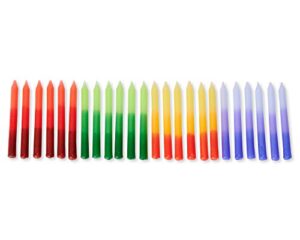 papyrus birthday candles, ombré (24-count)