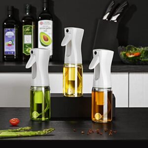 Oil Sprayer for Cooking, Olive Oil Sprayer Mister, 200ml Glass Olive Oil Spray Bottle, Kitchen Gadgets Accessories for Air Fryer, Canola Oil Spritzer, Widely Used for Salad Making, Baking, Frying, BBQ