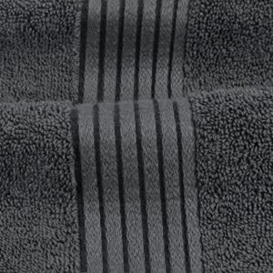 Utopia Towels 8-Piece Luxury Towel Set, 2 Bath Towels, 2 Hand Towels, and 4 Wash Cloths, 600 GSM 100% Ring Spun Cotton Highly Absorbent Towels for Bathroom, Sports, and Hotel (Grey)