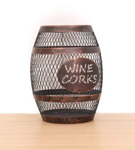 soduku wine barrel cork holder, wine cork holder, cork storage, antique bronze