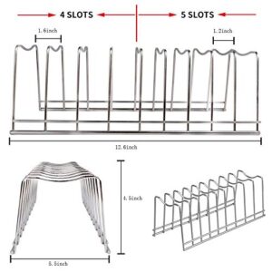 lonpute Pot Lid Organizer, Kitchen Pot Lid Rack Holder, Rest Cutting Board, Baking Sheet, Stainless Steel (Silver, 1)