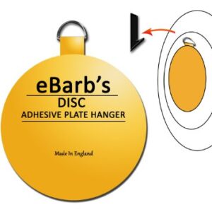 eBarb's"The Original" English Plate Hanger Disc-a Quantity of Four 2 Inch Hangers