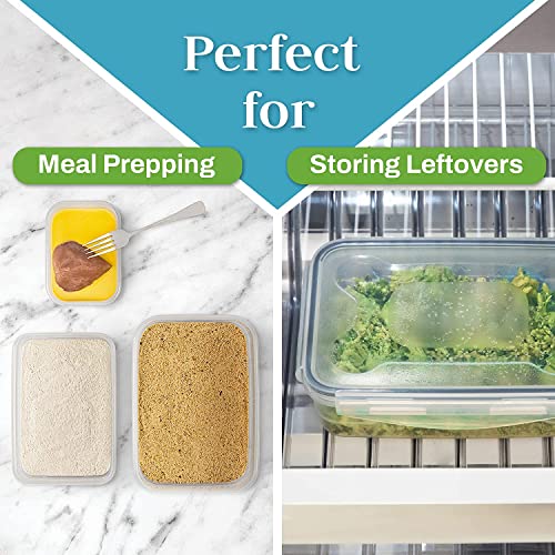 Homemaid Living Premium Airtight Plastic Storage Containers Easy Lock Lid, Microwave Freezer and Dishwasher Safe, Perfect Meal Prep or Food Storage Containers (Set of 3))