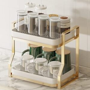 COVAODQ Mug Holder Coffee Cup Holder Bathroom Organizer Countertop Modern Counter Standing Rack Cosmetic Holder