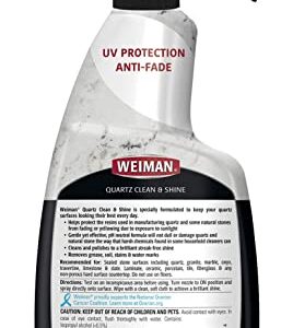 Weiman Quartz Countertop Cleaner and Polish - 24 Ounce with Microfiber Cloth - Clean and Shine Your Quartz Countertops Islands and Stone Surfaces with UV Protection